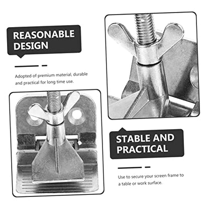 Gogogmee Silk Screen Printing Butterflies Hinge Clamp for Screen Printing Press Squeegee - color: Silver