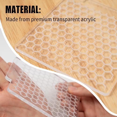 KALAIEN 3 Pack Cookie Embosser Set, Fondant Impression Mats Acrylic Embosser for Fondant Stamps, Texture Sheets for Polymer Clay, Chocolate, Cupcake Topper, Fondant Molds-Style 2 - color: Style 2