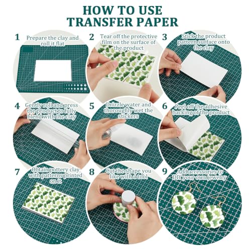 OLYCRAFT 24Pcs Ginkgo Leaves Clay Transfer Paper 4 Design Golden Leaf Clay Transfers Paper for Polymer Clays Earring Autumn Fall Transfer Sheets Small Ceramic Decal for Earring Jewelry Making - color: Ginkgo Leaves