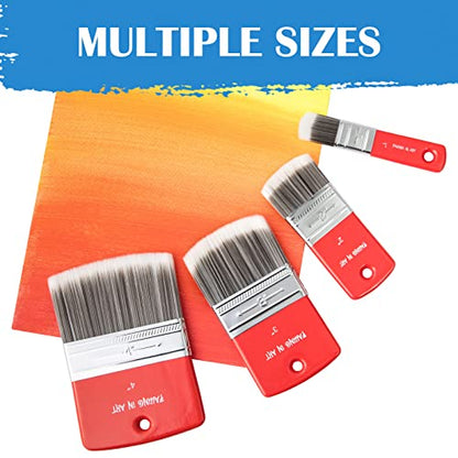 Falling in Art Filbert Paddle Paint Brush, Scale Brush for Oil and Acrylic Paints,2 Inch - color: Filbert, size: 2''