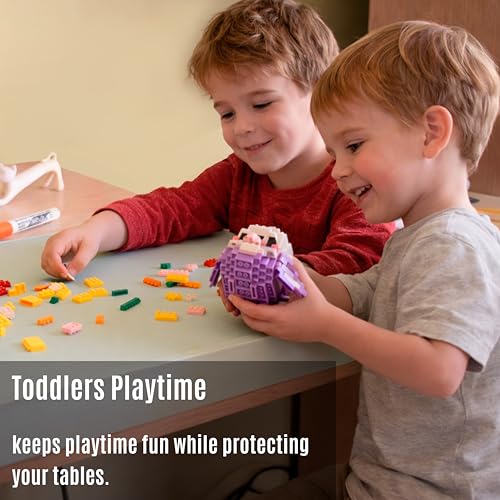 Silicone Craft Mat for Painting, PlayDoh and Art Projects with Angle-Protective Safety Edge – Toddlers & Kids Placemat – Non-Slip & BPA-Free Food Mat – 1.5mm Thick, 24"x16", Sage Green - color: Sage Green, size: 24"L x 16"W