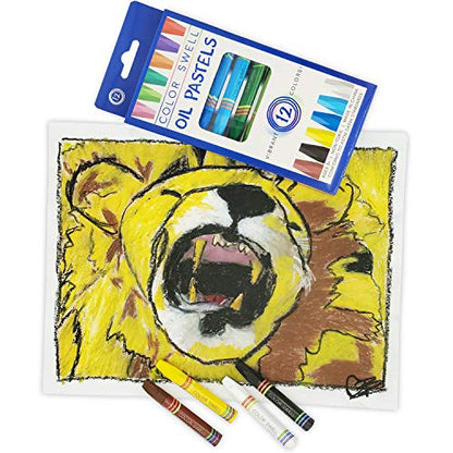 Color Swell Bulk Oil Pastels - 18 Packs 12 per Pack (216 Total) - Bulk Oil Pastels - size: 18 Pack | 216 Oil Pastels