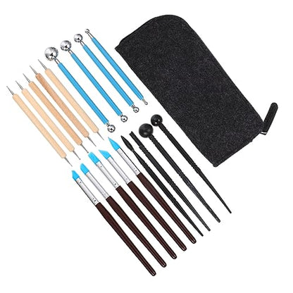 Beatifufu 1set Pottery Tool Clay Sculpting Kit Carving Tools for Boys and Girls and Adults for Polymer Clay Modeling and Sculpting Projects