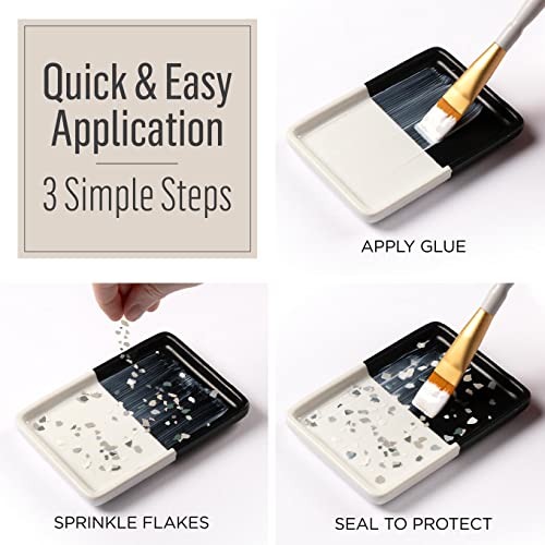 FolkArt, 8 oz, Terrazzo Flakes 2-in-1 Finish Perfect for DIY Indoor and Outdoor Arts and Crafts Projects, 49952, Matte Sealer - color: Matte Sealer, style: Terrazo Sealer