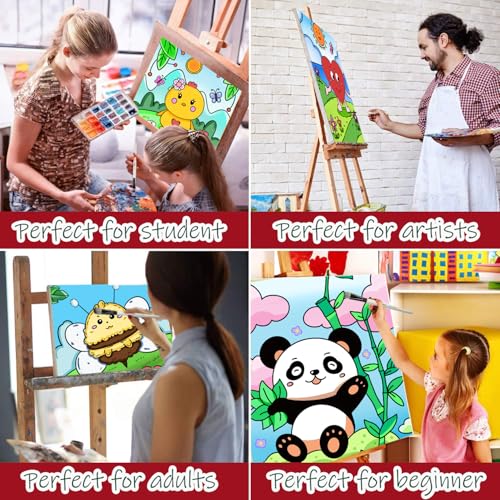 10Pcs Paint and Sip kits for Boys Girls Kids,Pre Drawn Canvas for Kids,Cute Pre Stretched Painting Canvas with Pictures to DIY Acrylic Painting Kits Christmas Party Night,8x10 Painting Canvas for Kids