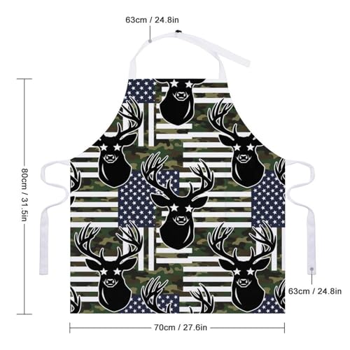 Cooking Apron for Adults with Pockets, Waterproof Oil Resistant Bib for Kitchen Restaurant BBQ Baking - color: Style (321)