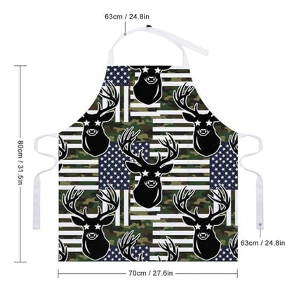 Cooking Apron for Adults with Pockets, Waterproof Oil Resistant Bib for Kitchen Restaurant BBQ Baking - color: Style (321)