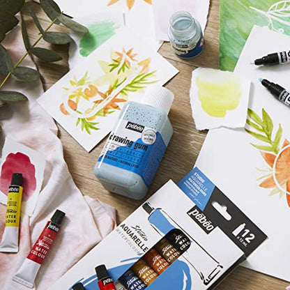 Pebeo Easy Peel Liquid Latex Masking Fluid - Drawing Gum - Dries Quickly - For Ink - Watercolor - Gouache Painting & Illustration - Fine Arts & Crafts Supplies - 250ml Bottle
