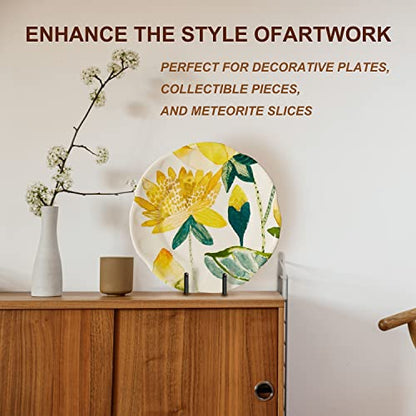 Hoewina 5 Pack 6 Inch Plate Stands for Display, Plate Holder Display Stands, Metal Frame holder stand for Book, Picture, Decorative Plate, Photo and Platter, Tabletop Art…