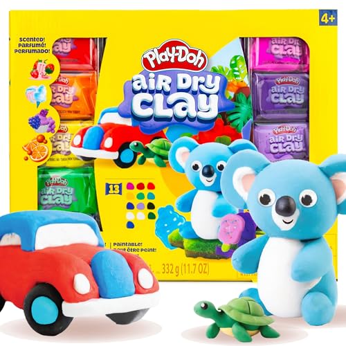 Play-Doh Air Dry Clay Variety Pack, Scented Air Dry Clay for Kids, Modeling Clay for Kids, Arts & Crafts Gift, Craft Supplies, Molding & Sculpting Clay - color: Scented Variety Pack, size: 13 Pack