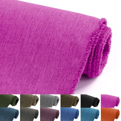 Waterproof Canvas Fabric by The Yard, 58inch 600D Upholstery Fabric Polyester Material Outdoor Water Resistant Material for Sewing Chair Patio Cushion Bag Sofa Seat Repair, 2 Yard Fuchsia Pink - color: Fuchsia Pink, size: Pre Cut 2 Yard