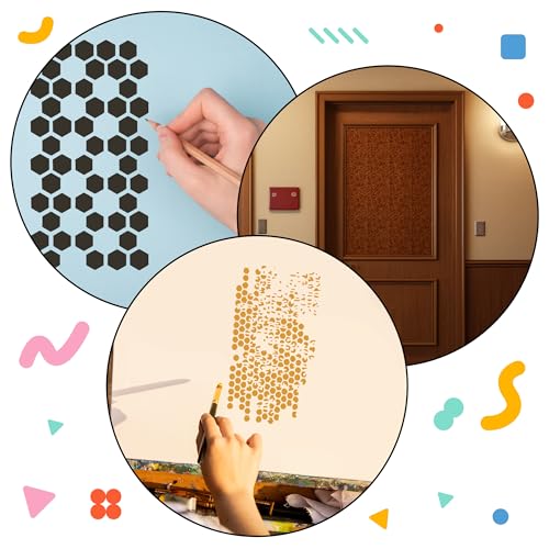 14 PCS Stencils Texture Stencils for Painting Crafts Reusable Art Deco Stencil for Home Cake Decorating DIY Templates - size: Shape Stencils