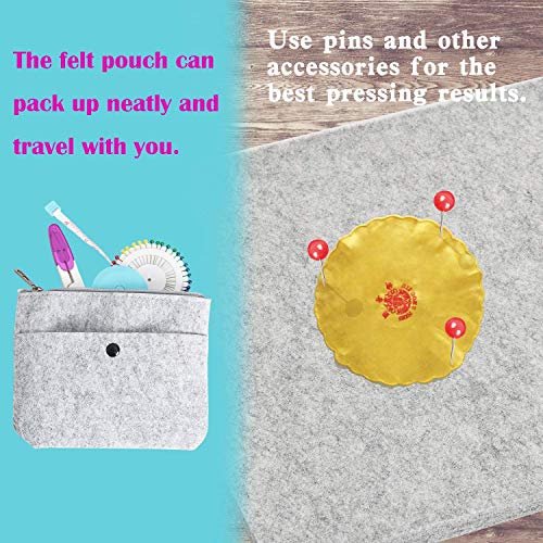 Rdutuok 17"x13.5" Wool Pressing Mat 100% New Zealand Felted Wool Ironing Mat Pad for Quilter, Sewing, Quilting Supplies and Notions - size: 17" x 13.5"