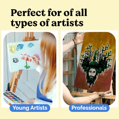 Chalkola Paint Canvas Panels 5x7 inch (15 Pack) for Acrylic Painting & Oil Art, Primed 100% Cotton Boards, Acid-Free for Professional Artists, Hobby Painters, Kids & Beginners - size: 15 - 5"x7", style: White