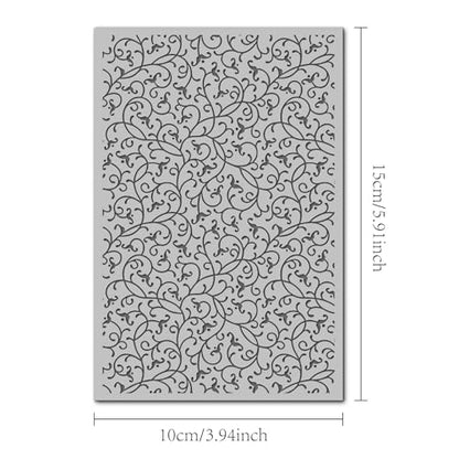 Swirls Polymer Clay Texture Mat for Earrings Jewelry Making, Filigree Flowers Clay Texture Sheets for Polymer Clay Projects Floral Stamps for Clay Earrings Tools
