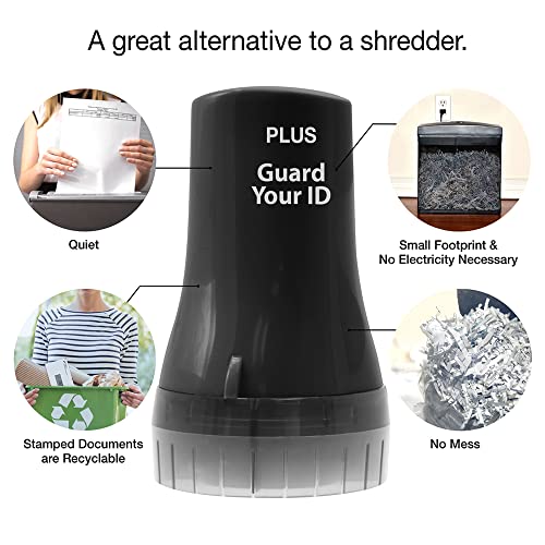 Guard Your ID Wide Advanced Roller 2.0 Identity Theft Prevention Security Stamp Black - color: Black, size: wide