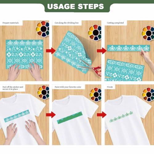 2 Sheets Outdoor Camping Silk Screen Stencil, Shoes Bag Car Bear Forest Reusable Mesh Stencil Self-Adhesive Silk Screen Printing for Wall Border Wood Fabric Home Craft Decor - style: Outdoor Camping