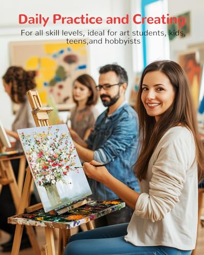 Canvas Boards 36 Pack, 9x12 Inch White Blank Painting Canvas Panels, 100% Cotton Art Supplies for Acrylics Oil Watercolor Tempera Paints - size: 9"x12" - 36pcs