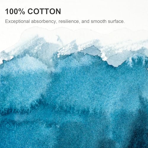 PHOENIX 100% Cotton Watercolor Paper Postcards - Cold Press, 4x6 Inches, 45 Sheets/3 Pack, 140lb/300gsm Acid-Free Art Paper for Painting, Mailing, DIY Holiday Cards - size: 4"x6" / 3 Pack
