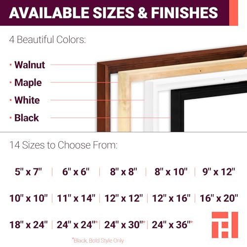 Ampersand Float Frame 1.5In Thin 11X14 Maple - color: Maple, size: 11x14