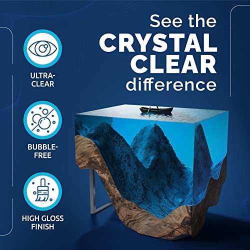 CRAFT RESIN Deep Pour Epoxy Resin Kit 1.5 Gallon – for 2” Pours, Casting Resin Epoxy for River Tables, Wood, Flower Preservation & DIY Crafts – Crystal Clear & Bubble Free, UV Resistant & Food Safe - size: 1.5 Gallon
