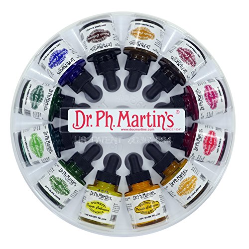 Dr. Ph. Martin's Spectralite Private Collection Liquid Acrylics Bottles, 1.0 oz, Set of 12 (Set 2) (800956-XXX)