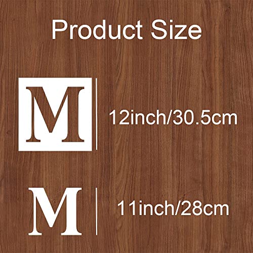 Letter Stencils 12 Inch,Alphabet Stencils for Painting on Wood Numbers Letters Stencil for Wall Drawing Templates for Arts Crafts Home Decor - size: 12inch