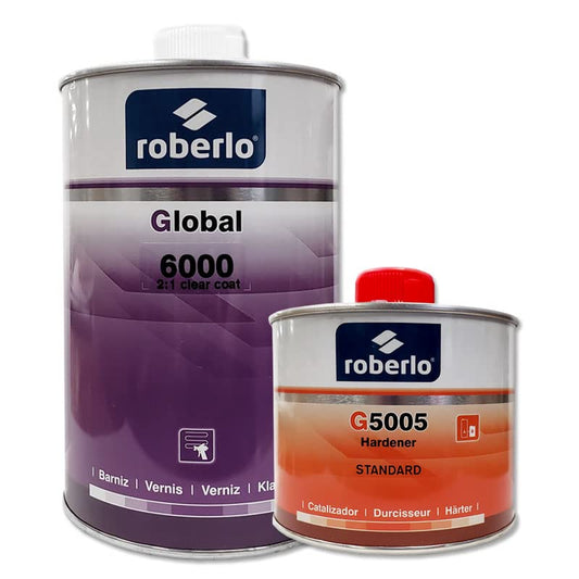 Roberlo 2:1 Polyurethane Acrylic Clear Coat, Global 6000