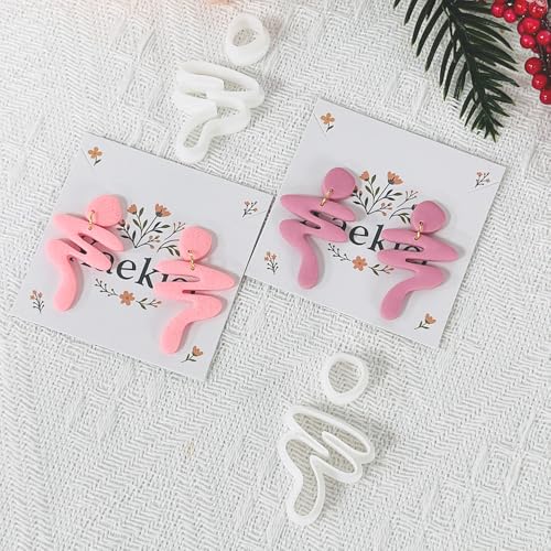 Xaekicr Abstract Woman Shape Polymer Clay Cutters – Modern Clay Earring Cutters for Jewelry Making, Clay Tools for Polymer Clay Molds, Set of 2 - color: U color