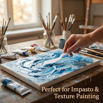 30 Pcs Outstanding Plastic Palette Knife Collection - Reliable Painting Spatula Set. Beautiful Flexible Mixing Scrapers Featuring Excellent Texture Art Supplies.