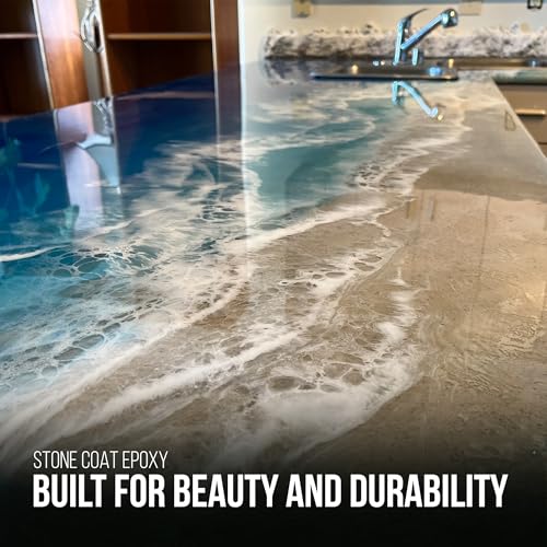 Stone Coat Countertops Epoxy Resin Kit for Countertops, Bar Tops, 1/2 Gallon - size: 1/2 Gallon
