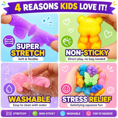 Carolart Squishy Making Kit, DIY Squishies Maker, Craft Kits for Kids | DIY squishy toys with fast curing nonsticky material, STEM arts & crafts activity kit, gift for girls and boys ages 6-12