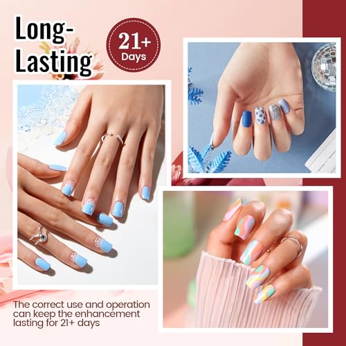 JODSONE Gel Nail Polish Kit with U V Light 32 Colors Gel Polish Nail + 4 Functional Adhesive Bottles Kit Soak Off Manicure Tools Gifts for Women - color: classic series