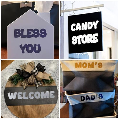 2 Inch Letter Stencils for Painting - 42 Pack Alphabet Letter and Number Stencil Templates with Signs for Painting, Reusable Letters and Numbers Stencils for Chalkboard Wood Signs & Wall Art - size: 2 Inch