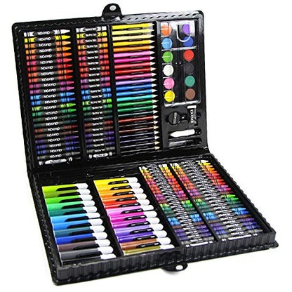 168-Piece Deluxe Art Set – Art Supplies for Drawing, Painting and More in a Plastic Case - Makes a Great Gift for Children and Adults