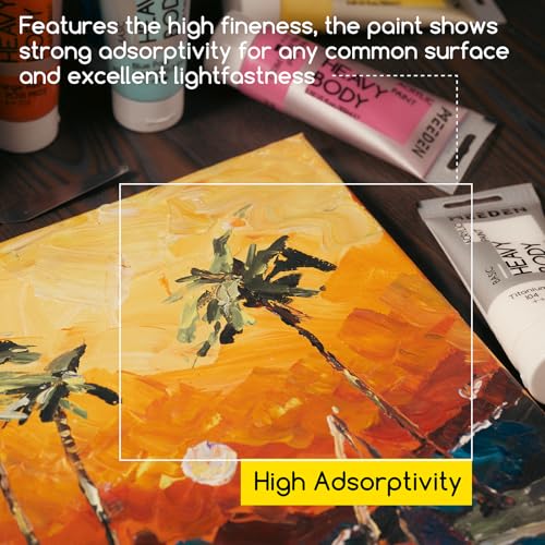 MEEDEN Titanium White Acrylic Paint: Pack of 2 Heavy Body Acrylic Paints (100ml/3.38oz x 2 Tubes) - color: Titanium White, size: 2 Tubes