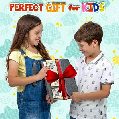 Activity Book for Girls and Boys - Premium Case Includes Large 60-page - 420 Stickers, Rainbow Scratch Papers, Reusable Stickers, Coloring Pencils, Numbers and Letters Stencil - Educational Toys Gift - color: Activity Book