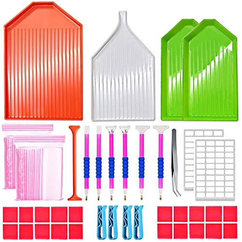 Hulameda 85ps - 5D Diamond Painting Tools, Diamond Painting Accessories Kits for You to Make Diamond Painting Art - color: Pink