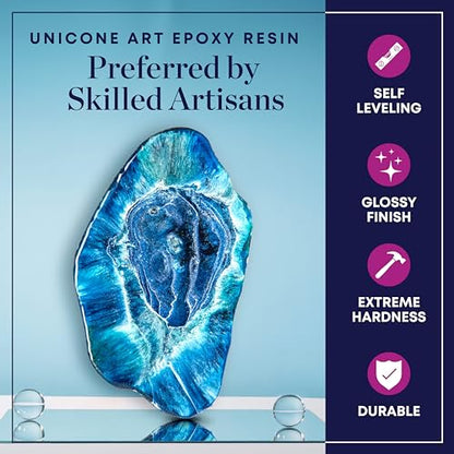 Epoxy Resin Kit 2 Gallon (1 Gal Resin + 1 Gal Hardener) Art Resin Epoxy Craft Kit Gift - Non-Toxic, Crystal Clear, Odor-Free, UV Resistant, High Gloss (2gal) - size: 2gal