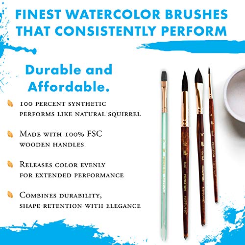 Princeton Neptune Round Brush, Synthetic, Short Handle, Size 6, 1 Count - size: Size 6