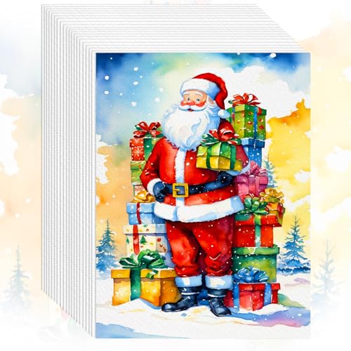 Watercolor Paper Bulk, 9"x12" White Cold Press Water Color Paper, Artist Painting Sketch Easel Acrylic Loose Drawing Paper for Watercolors, Watercolor Paint Set, Christmas Birthday Gifts, 30 Sheets - size: 9" x 12", 30 sheets, style: loose watercolor draw