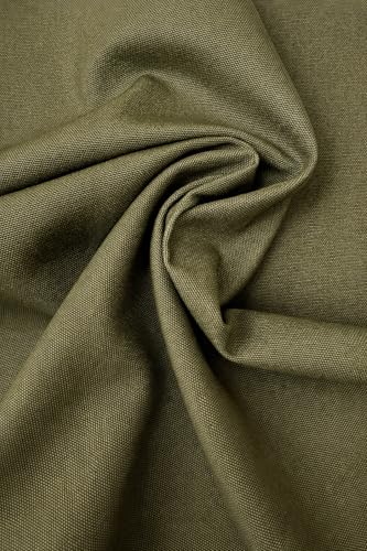 Sedona Designz Olive Green Cotton Duck Canvas 12oz - 62" Wide Fabric by The Yard - Heavy Duty, Durable for Upholstery, Crafts, and Home Décor - color: Olive Green, size: 1 Yard
