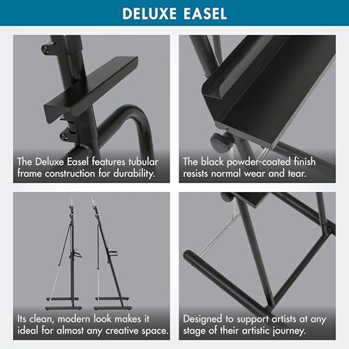 SD STUDIO DESIGNS Deluxe Easel - Black 22.5" W x 23" D x 87.75" H - style: 72"