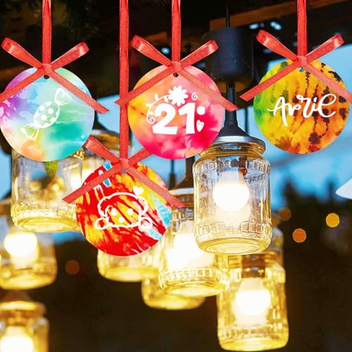 Tie Dye Sublimation Transfer Ink Sheets,Sublimation Paper for Cricut Mug Press,Transfer Paper for DIY Key Chain T-Shirts,12 pcs/Set,12"x12" - color: Tie Dye