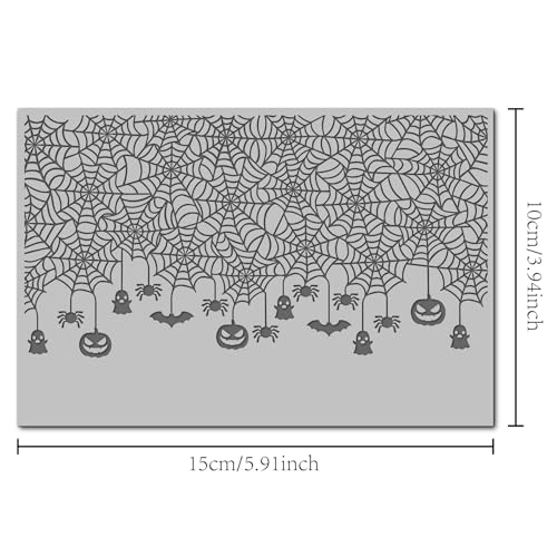 Halloween Polymer Clay Texture Mat - Spider Web Texture Sheet for Polymer Clay Jewelry Making, Earring Charms, DIY Craft Supplies - style: Spider Web