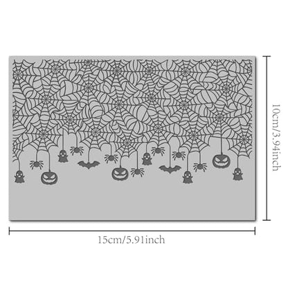 Halloween Polymer Clay Texture Mat - Spider Web Texture Sheet for Polymer Clay Jewelry Making, Earring Charms, DIY Craft Supplies - style: Spider Web