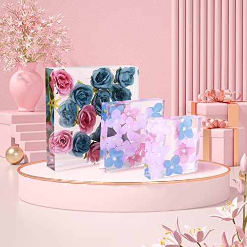 Square Silicone Molds for Resin, Large Resin Mold Glossy Deep Square Molds 6.6''x 2'' w Deep Epoxy Resin Molds for Flowers Bouquet Preservation - color: Square Silicone Molds