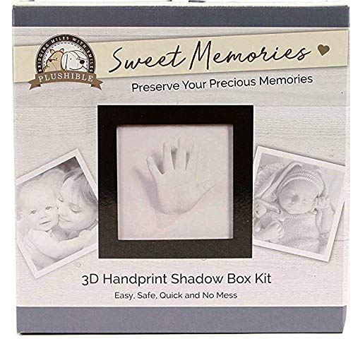 Baby Hand Casting Kit for Newborns - 3D Hand and Footprint Keepsake with Black Picture Frame - Safe for Baby Hand Casting Kit for New Parents - Professional DIY Infant Hand Mold Kit