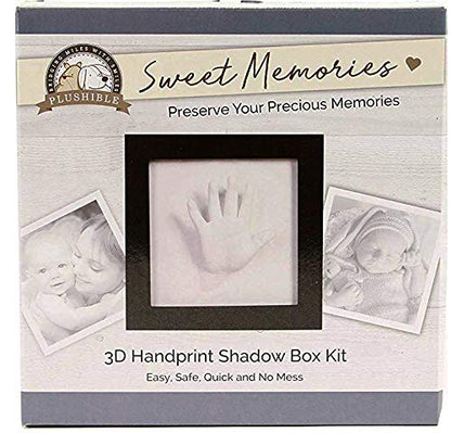 Baby Hand Casting Kit for Newborns - 3D Hand and Footprint Keepsake with Black Picture Frame - Safe for Baby Hand Casting Kit for New Parents - Professional DIY Infant Hand Mold Kit