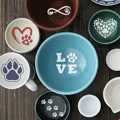 OLYCRAFT 2Pcs Self-Adhesive Silk Screen Printing Stencil Paw Print Silk Screen Stencil Heart Infinity Paw Print Reusable Mesh Stencils Transfer for DIY T-Shirt Fabric Painting - 5.5x7.7 Inch - color: Paw Print Theme